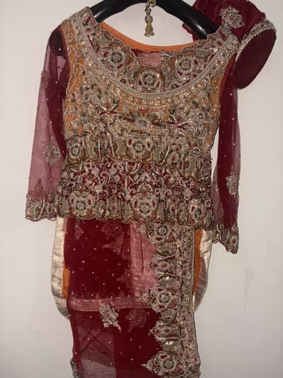 Bridal Wear Pure Zaari Stone work Spring Detailed Work