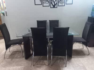 dining table with 6 chairs