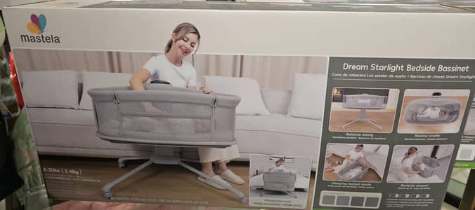 Mastela Dream Starlight Bedside Baby Bassinet