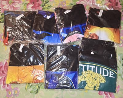 Custom made 100% cotton large sized T-shirts