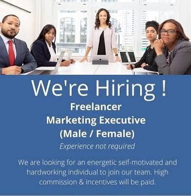 Urgent Hairing Male & Female