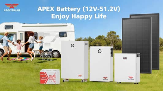 APEX solar Lithium Battery 51.2V kWh | LiFePO4 | Best for Solar & UPS