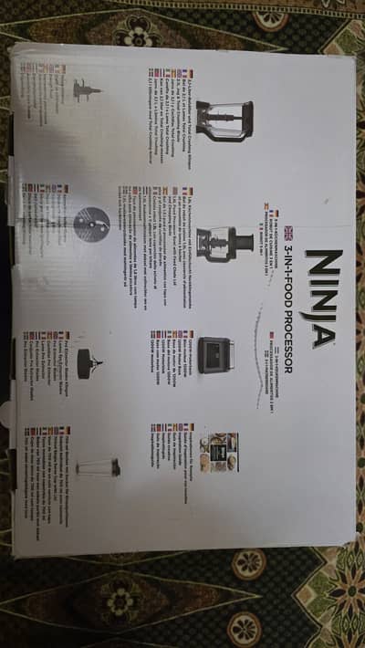 Ninja 3-IN-1 Food Processor auto-iq (bn800uk) 1200W New From Germany