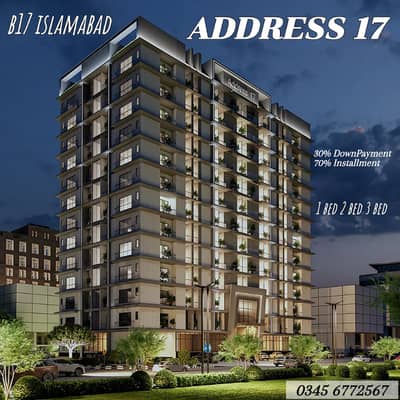 B17 RESIDENTIAL APARTMENT 1 BED 2 BED 3 BED Easy installment 30% DownPayment