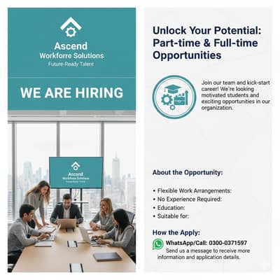 Hiring energetic candidates for office base and online jobs. Apply now