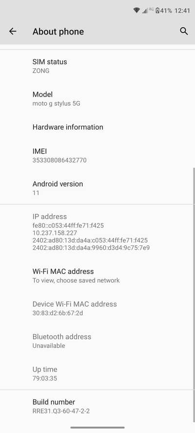 Moto G Stylus 5g 4/128 read add