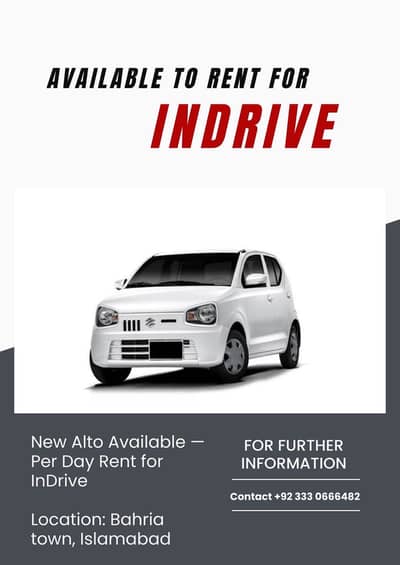 New Alto Available for Indrive (22 Model)