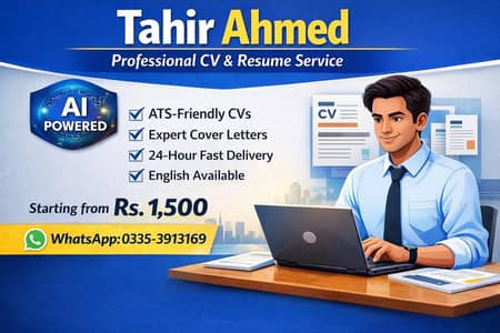 Professional Resume / CV + Cover Letter in 24 Hours – Karachi