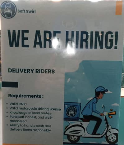 Hiring Rider For Delivery