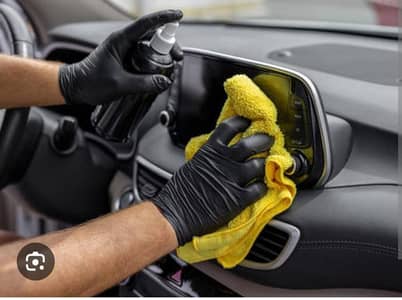 we Provide"Car Ceremic Coating Service with Interior Cleaning
