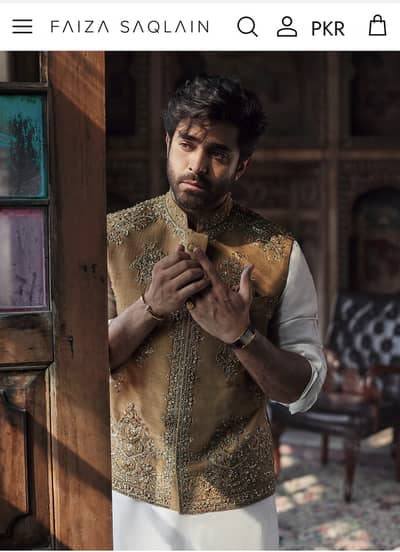 Faiza Saqlain Designer Waistcoat