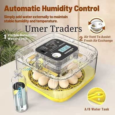 30/12 eggs premium quality Incubator fully automatic dual power