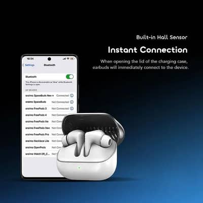 oraimo SpaceBuds Neo+App ANC Spatial Audio True Wireless Earphones