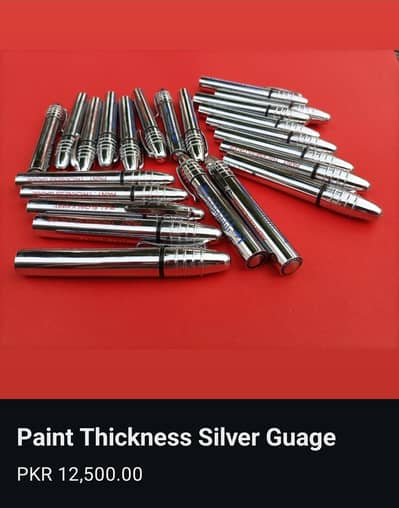 Paint thickness silver gauge