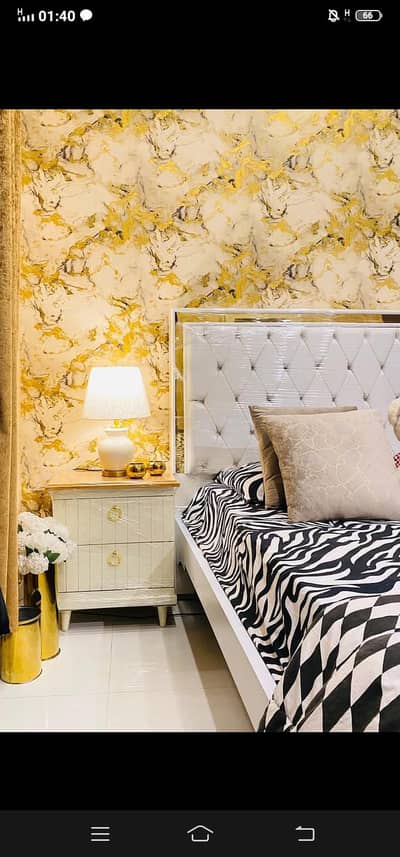 Solid Wood King Size Bedset