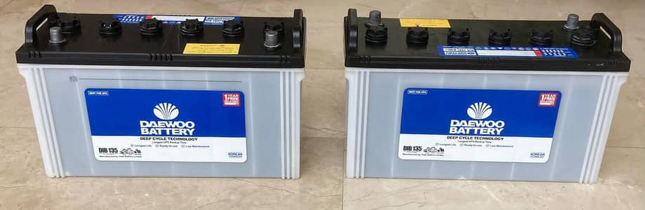 TWO DAEWOO BATTERIES FOR SALE Ne purchase With only two months used