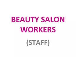 Ladies salon staff required