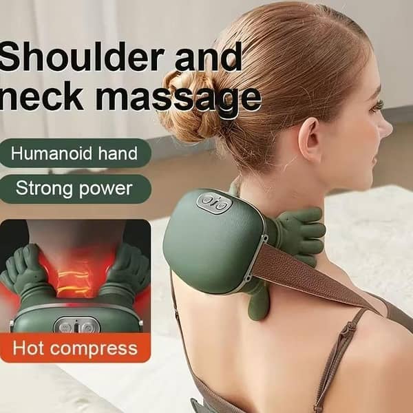 Neck and Shoulder Masger - Professional Grade Deep Kneading and Heat Daily Fatigue Relief for Home and Office Use