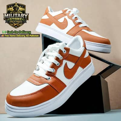 Men's Rexine Fancy Sneakers (JRD Mustard)