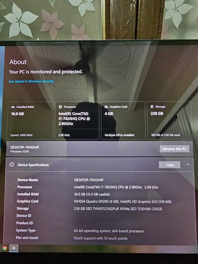 Dell precision  laptop