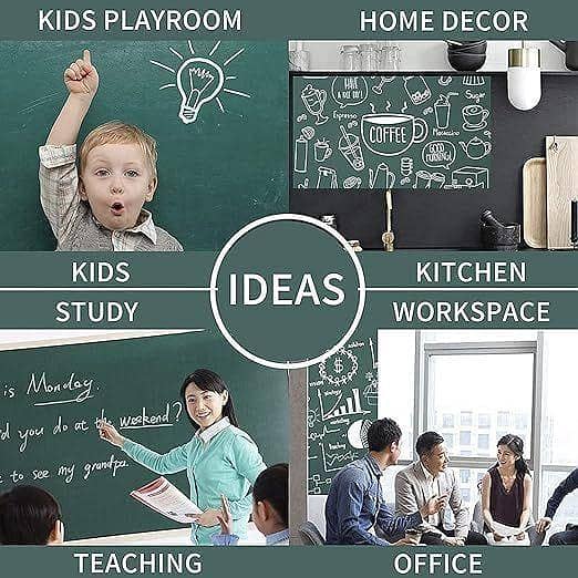 Green Black Board for Wall Sticker