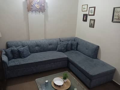 L shaped sofa for sale only 3 month used