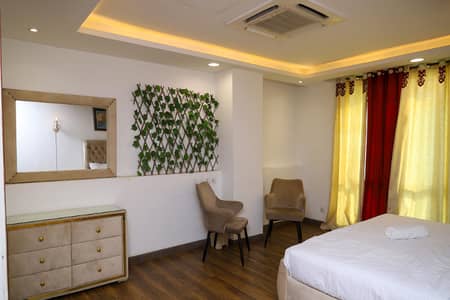 03 Bedroom Furnished Apartment Available Gold Crest DHA Per Day Rent