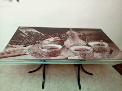 Rod Iron 6 Seater Dining Table