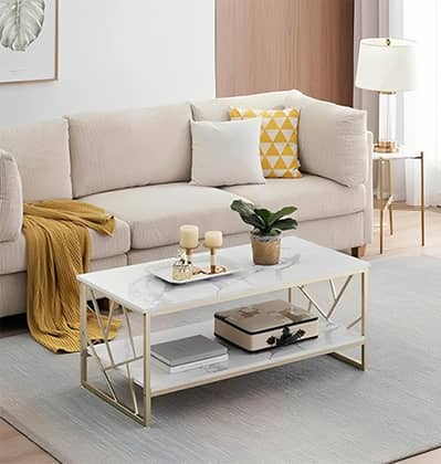 Elegant White Iron Table