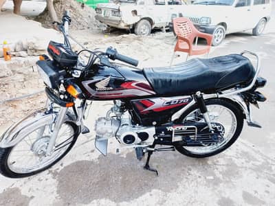 Honda cd 70 2025 modal  for sale All punjab number