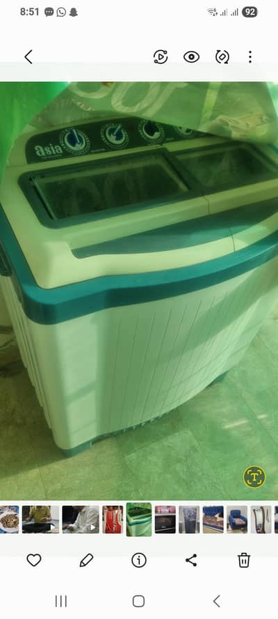 super asia twin tub machine for sale . .