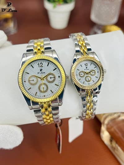 Couple watch set pute matel   *D LON COUPLE SET* ⌚