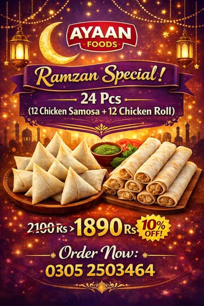 “Delicious Frozen Chicken Samosa & Rolls for Ramzan