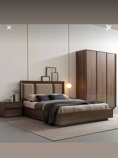 double bed/shesham wooden bed/bed set/bed dressing/bedroom furniture