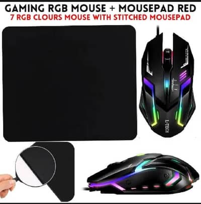 Gaming Mice with RGB Light With Mice Pad Online Delivery
