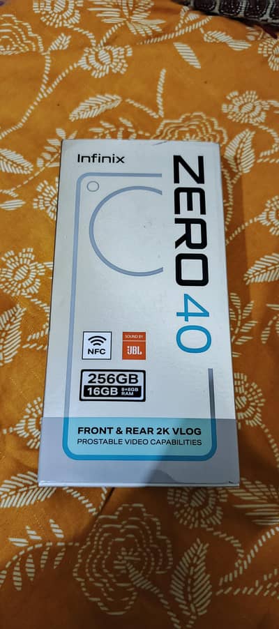 infinix zero 40 8+ 256 7month warranty