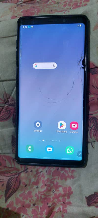 Galaxy Note 9 dual sim 6/128 glass crack 1 dot all ok