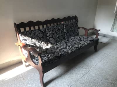 5 Seater Wooden Sofa Set