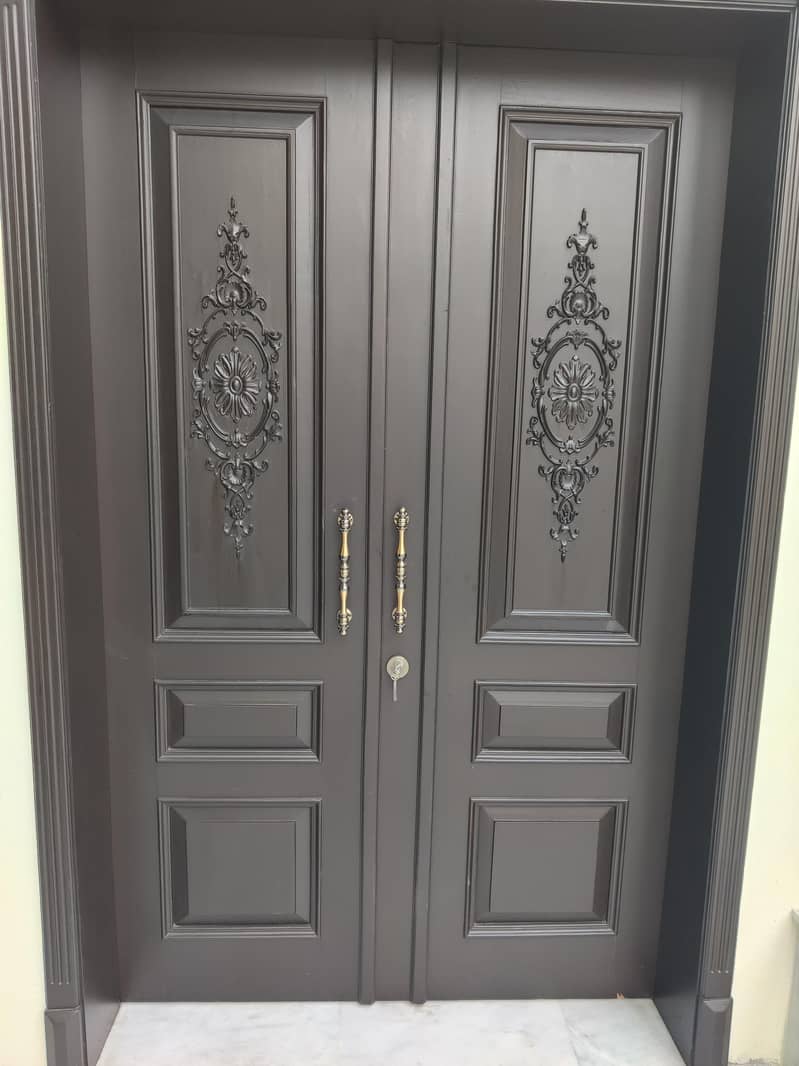 Solid Wood Door-Semi Solid-Engineering-Malaysian Panel /Ash/Fiber Door 0