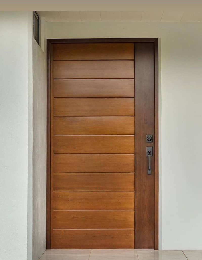 Solid Wood Door-Semi Solid-Engineering-Malaysian Panel /Ash/Fiber Door 5