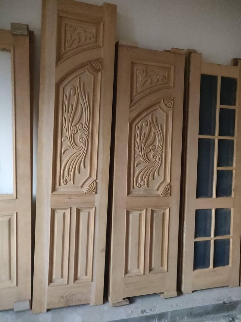 Solid Wood Door-Semi Solid-Engineering-Malaysian Panel /Ash/Fiber Door 6