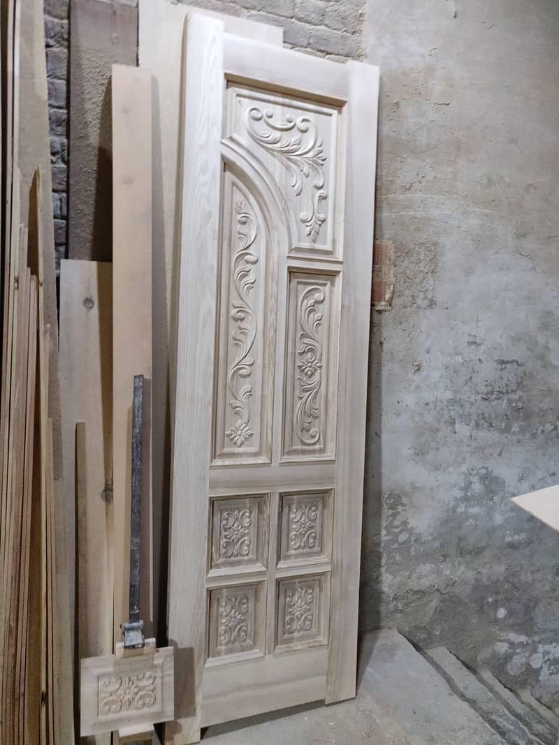 Solid Wood Door-Semi Solid-Engineering-Malaysian Panel /Ash/Fiber Door 7