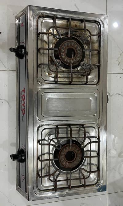 Double burner stove