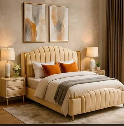 Bed Set//BedRoom Set(2 Side+Dressing Table & Mattress)//King Size Bed