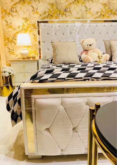 Bed Set//BedRoom Set(2 Side+Dressing Table & Mattress)//King Size Bed