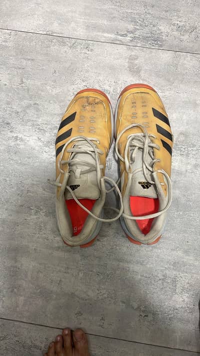 Adidas spikes 22yd spinner ke lye beat shoes hay  size uk 9