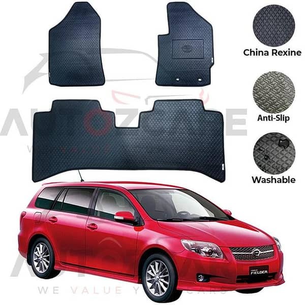 Toyota Corolla Fielder China Rexine Floor Mat 3PCS - Model 2006-2012