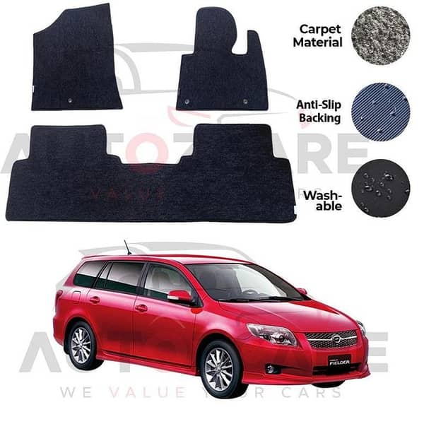 Toyota Corolla Fielder Genuine Fitting Carpet Floor Mat 3PCS - Model 2006-2012