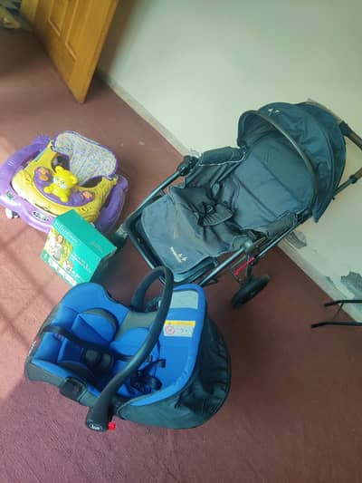 Baby walker, stroller and car seat , baby carrier belt