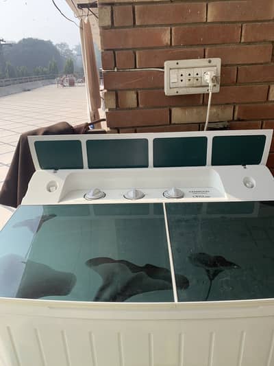 One month used  washing machine with dryer